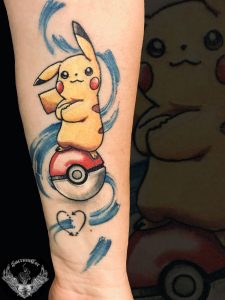 tattoo-tatuaggio-stile-cartoon-anime-manga-pokemon-pikachu-italia-tatuatori-vicenza-veneto