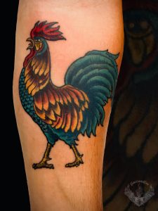 tattoo-tatuaggio-stile-old-school-gallo-italia-tatuatori-vicenza-veneto